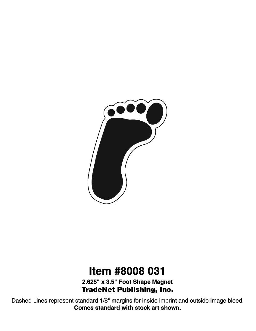 Magnet - Footprint Shape - Left (2.625x3.5) - 25 mil. 3
