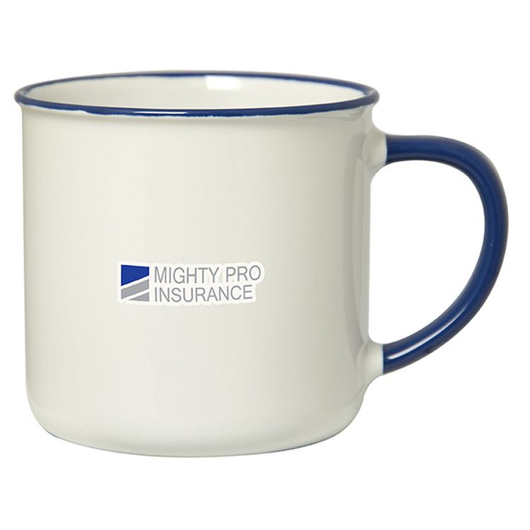 Spring 350 Ml. (12 Fl. Oz.) Mug With Coloured Rim/Handle 10