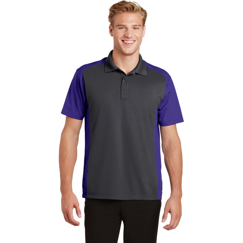 Sport-Tek Colorblock Micropique Sport-Wick Polo. 18