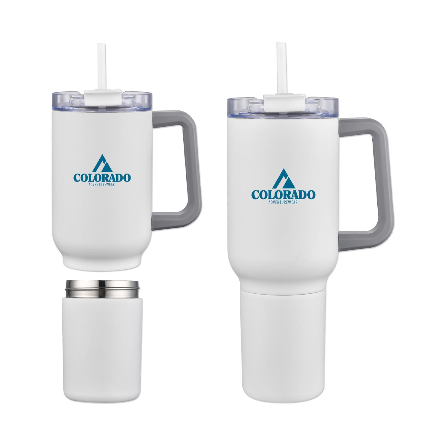 22 Oz. Stainless Steel Travel Mug with Cup 5
