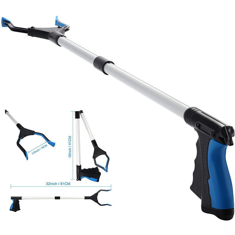 Foldable Grabber with Magnetic Tip and Hook