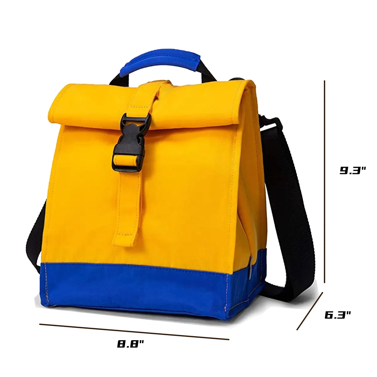 Roll top Reusable Thermal Picnic Food Insulated Lunch Bag 3