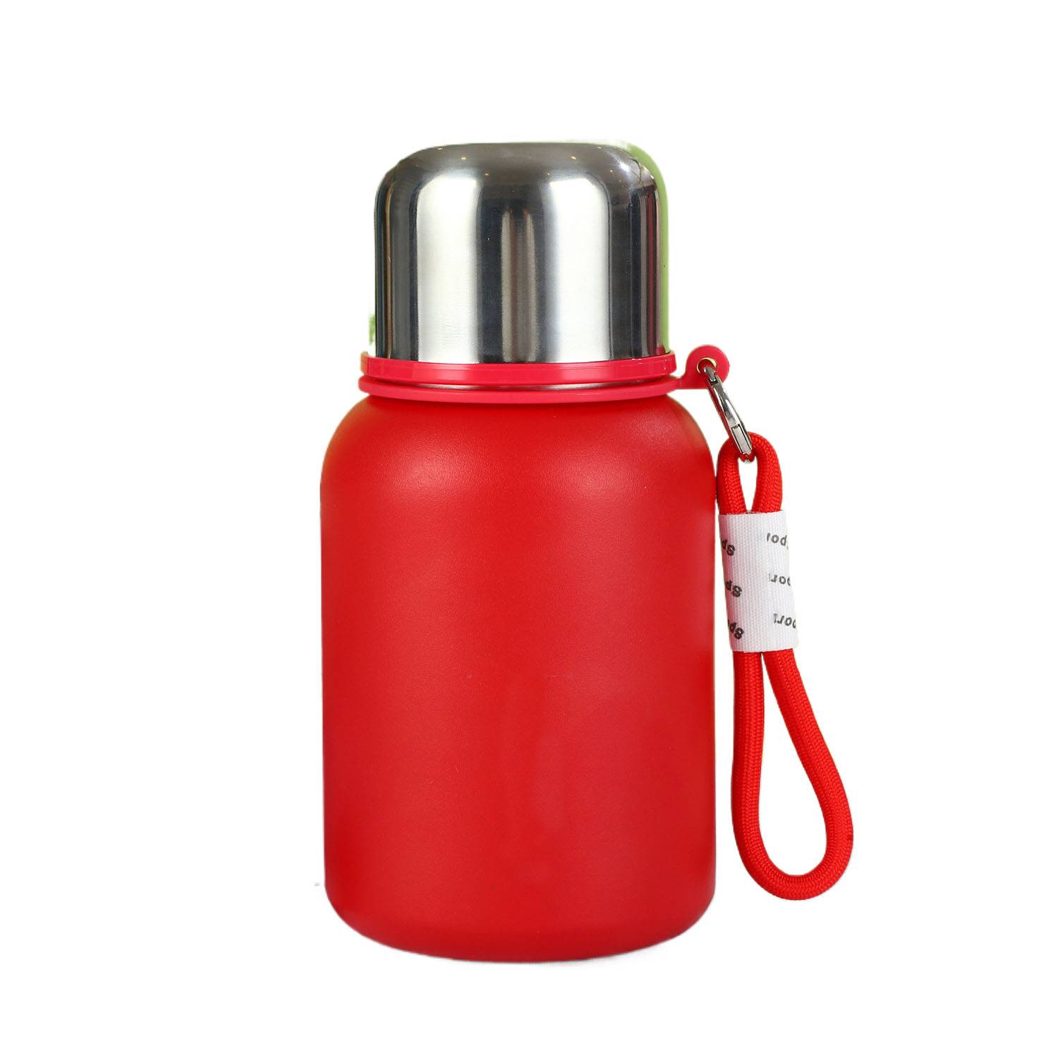 16oz Portable Stainless Steel Insulated Bottle w/ Strap 9
