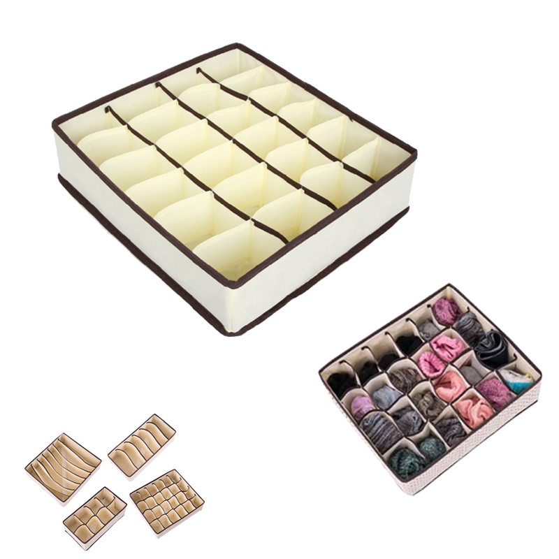 Twenty-four-division Non-woven Storage Box For Sock 2