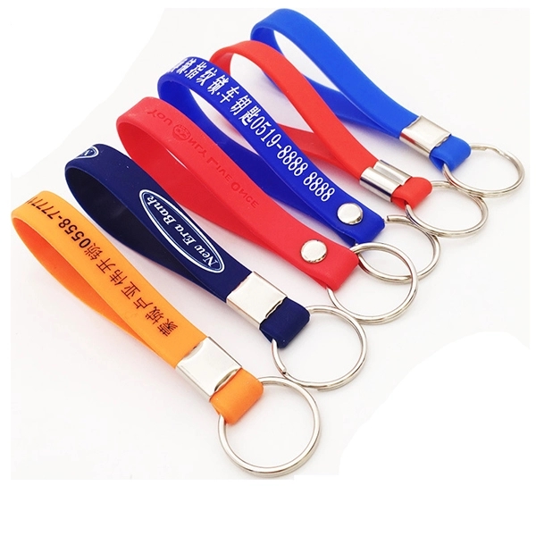 Silicone wristband keychain 3