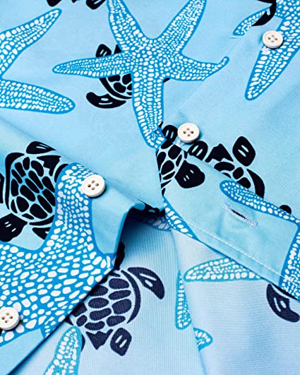 100% Polyester Regular Fit Short Sleeve Casual Hawaiian Shirt for Men 5