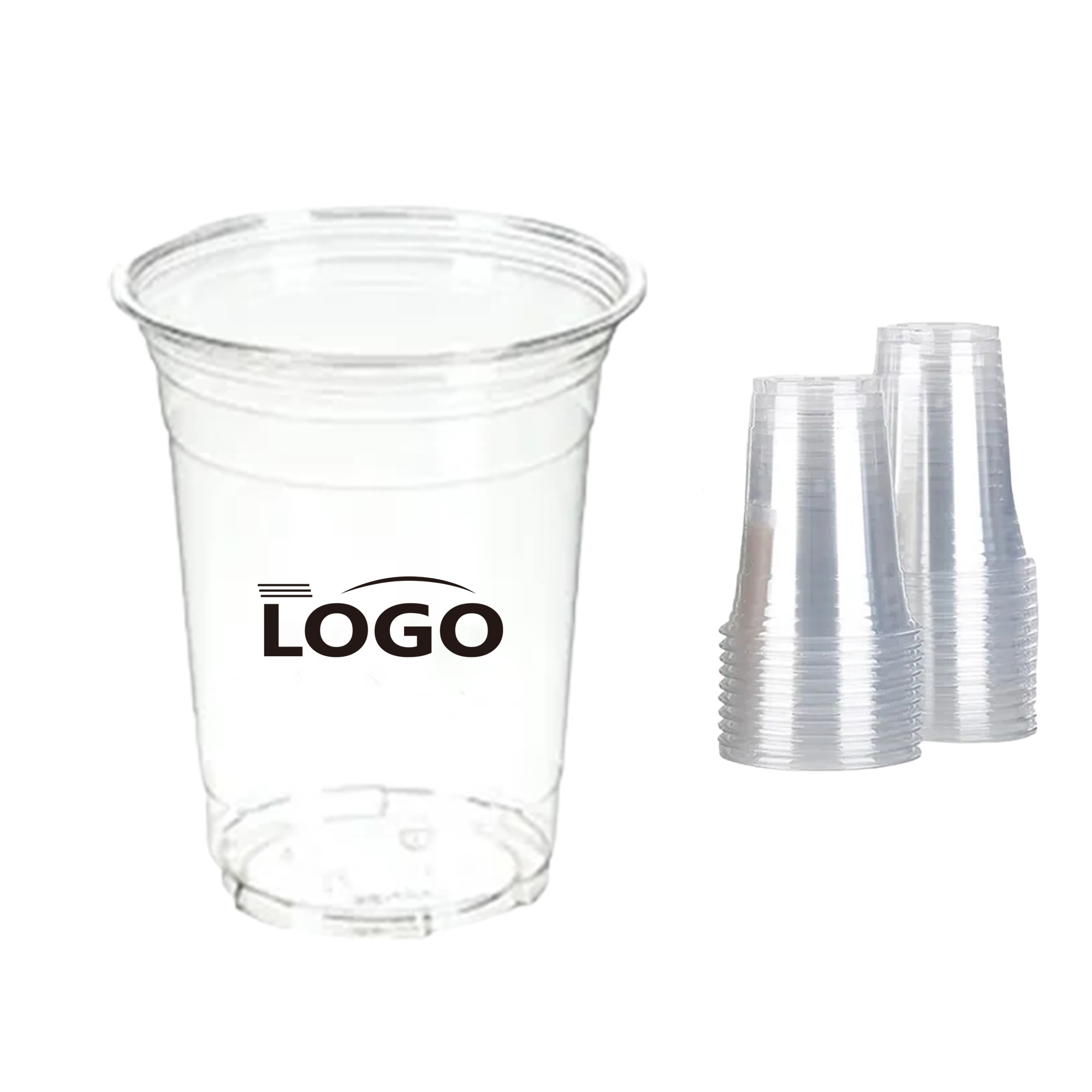Custom Logo 16oz PET Clear Disposable Cup 4