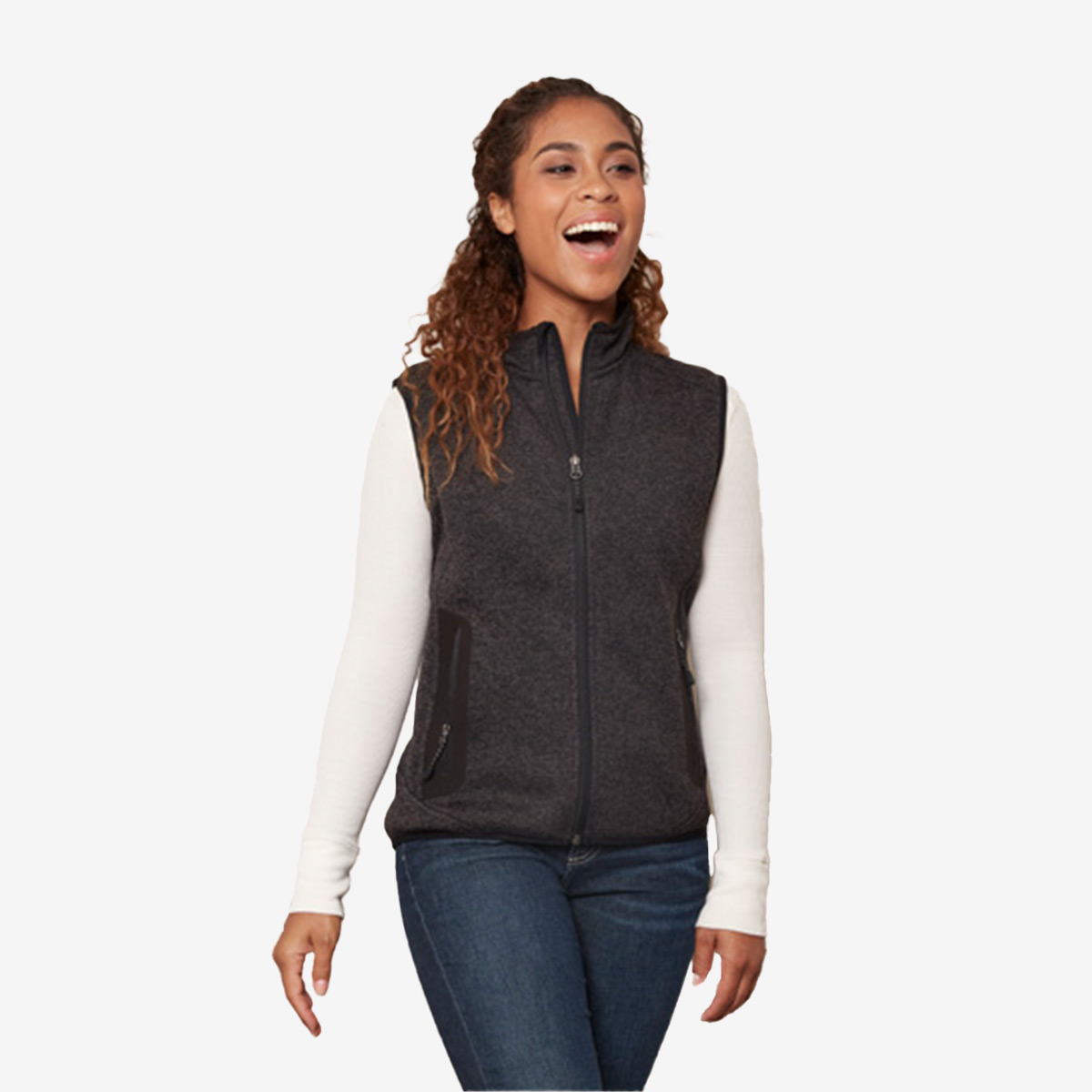 Ladies Terrace Sweater Fleece Vest 2