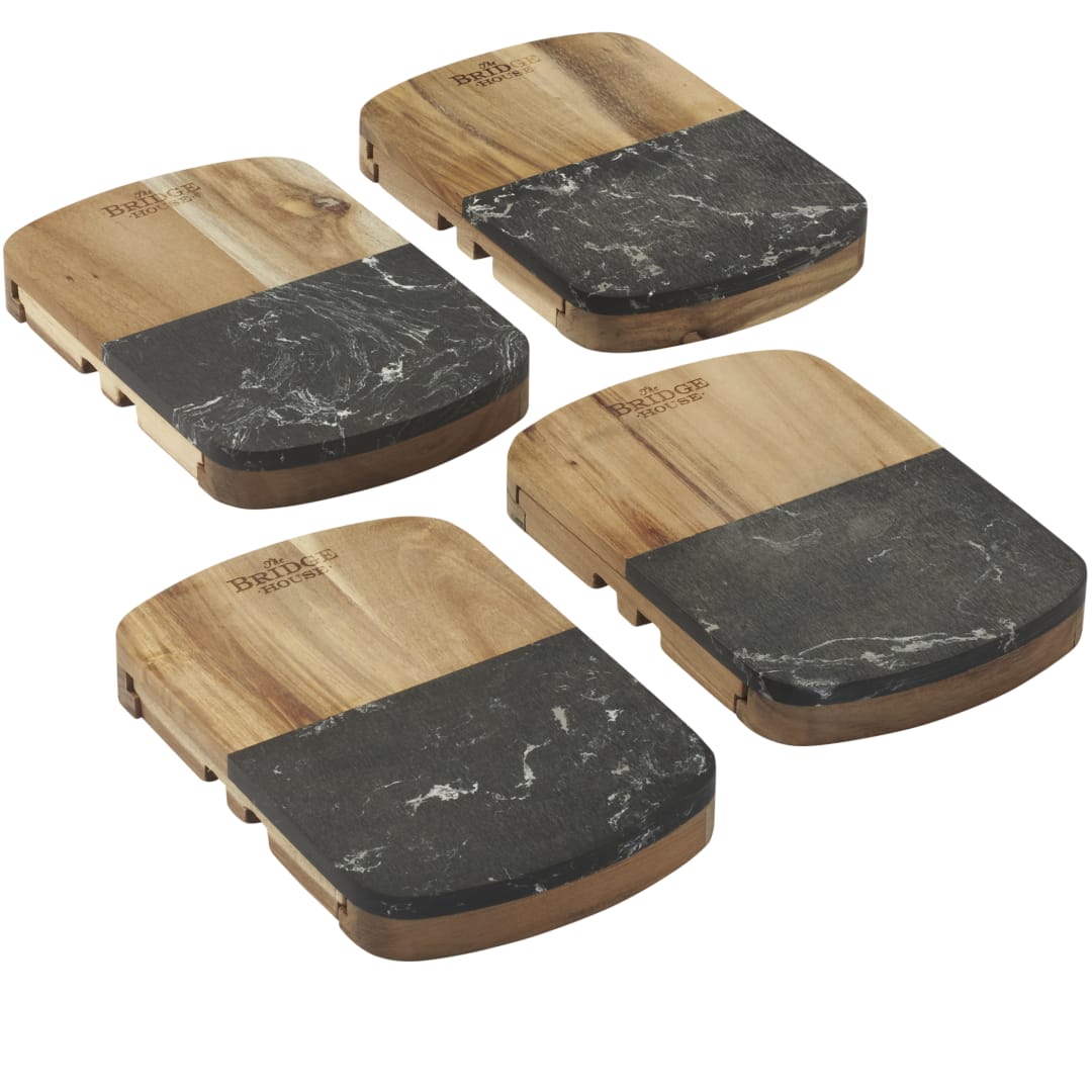 Black Marble Cheese Board Set with Knives 69