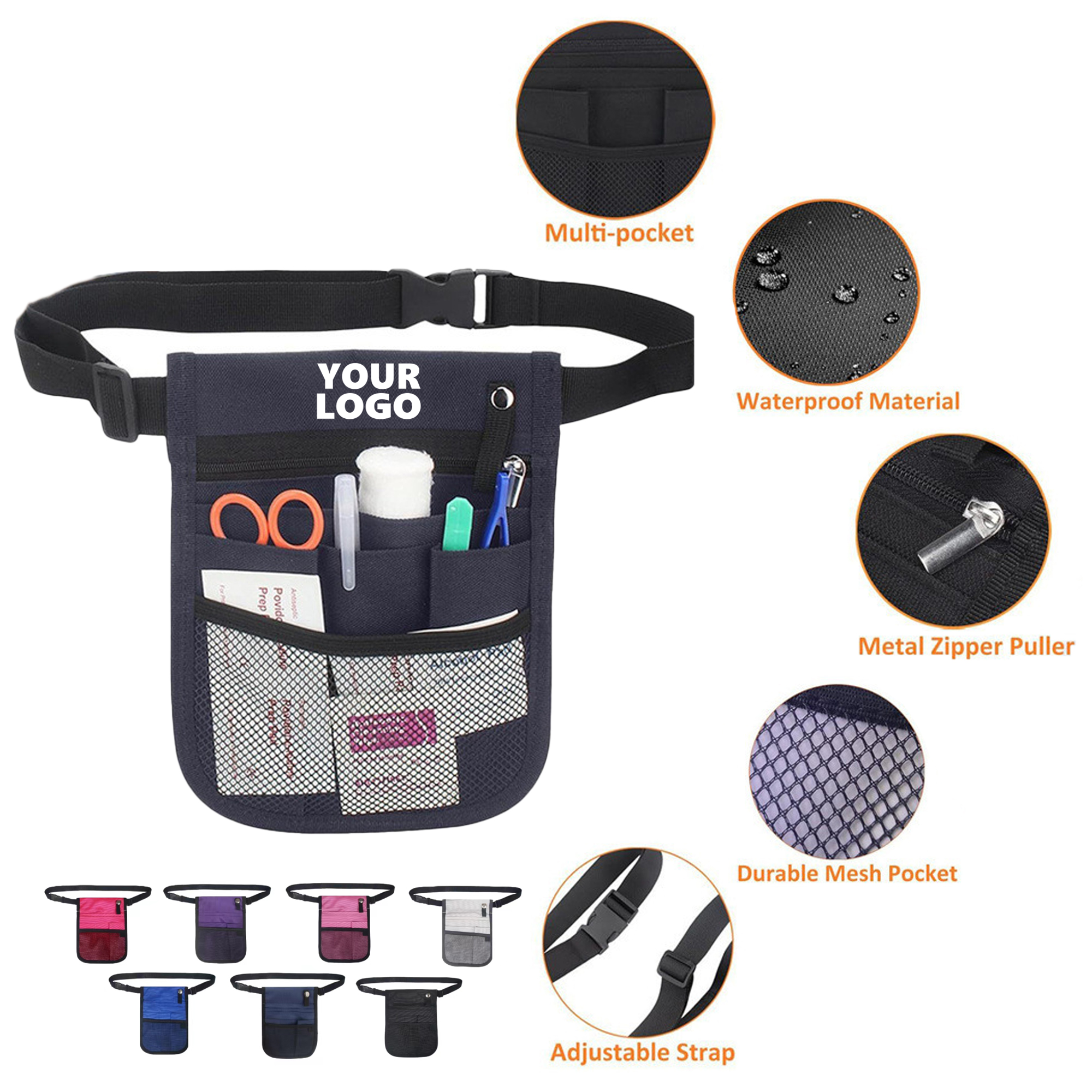Multifunctional Adjustable Belt Nurse Waist Pouch 3