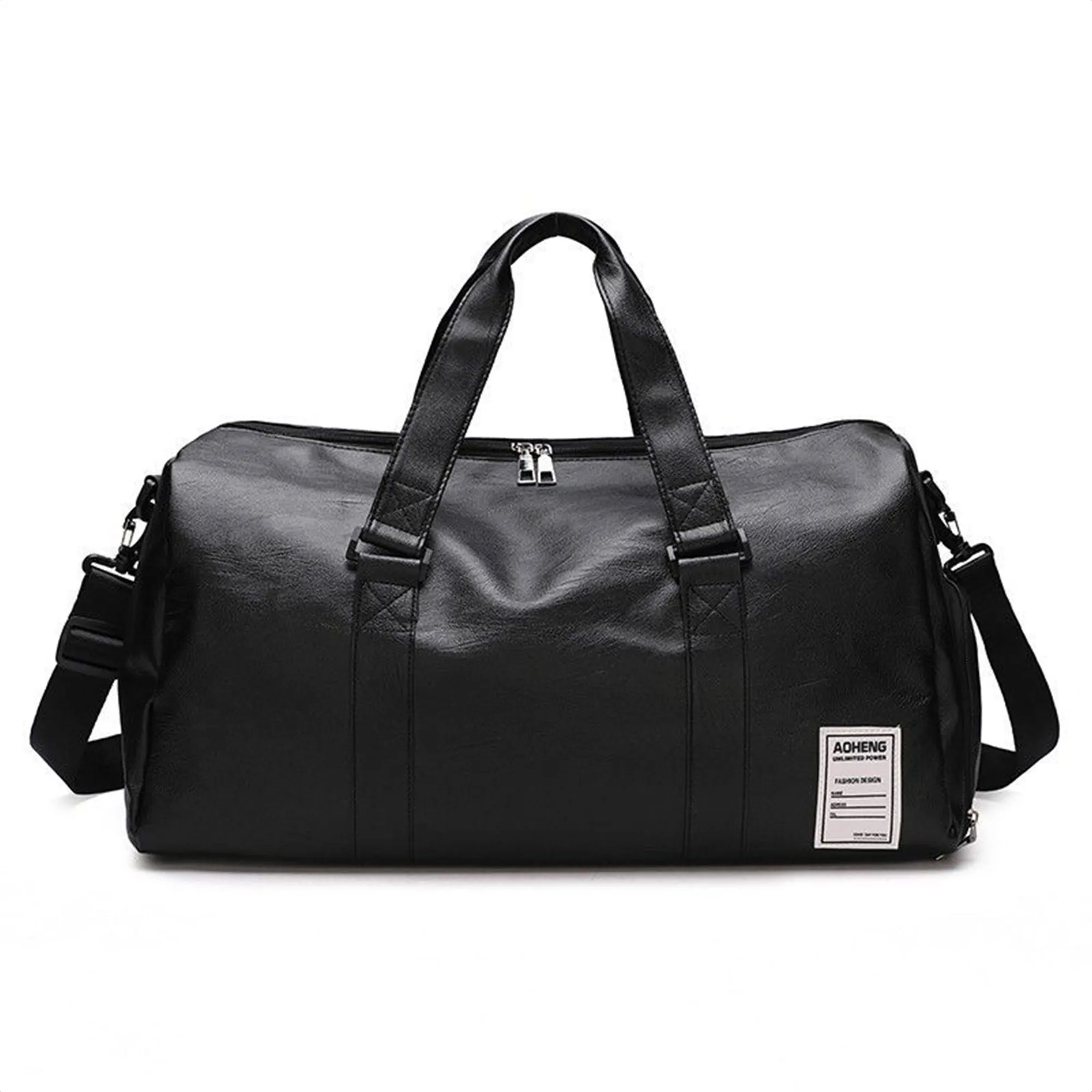 Oversized Eco-Friendly PU Leather Waterproof Duffel Bag 4