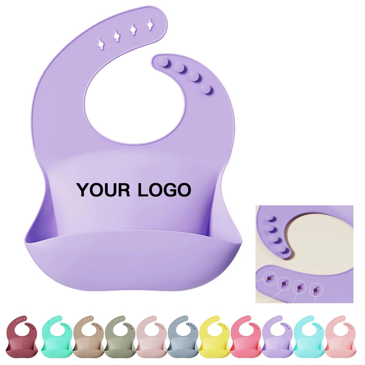 Durable Silicone Bib for Infants and Toddlers 12