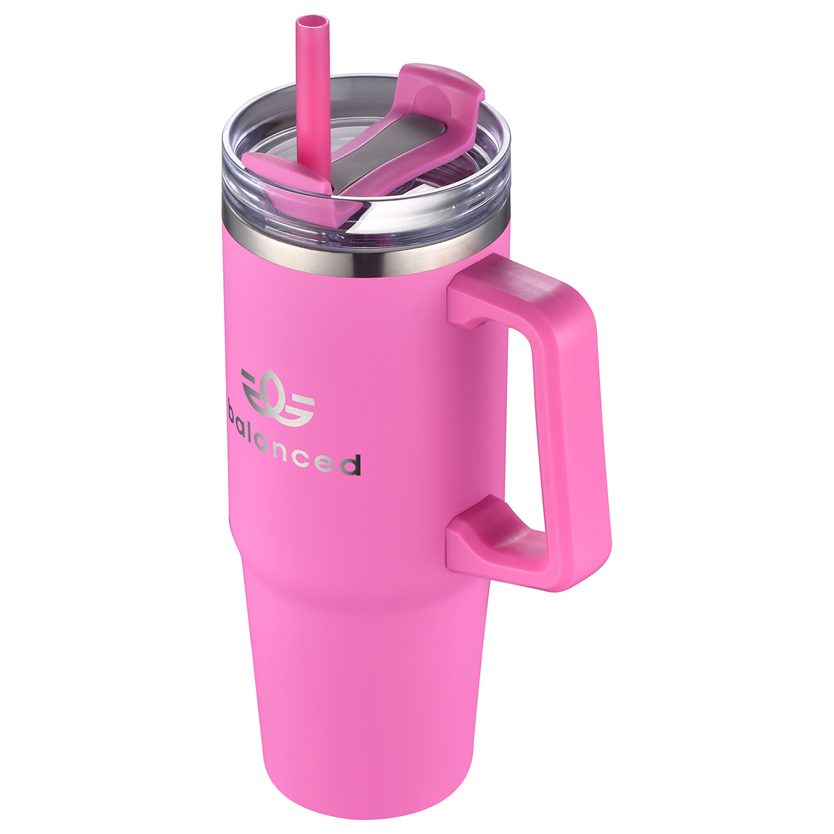 Milo 30 oz Vacuum Insulated Stainless Steel Mug with Straw 29