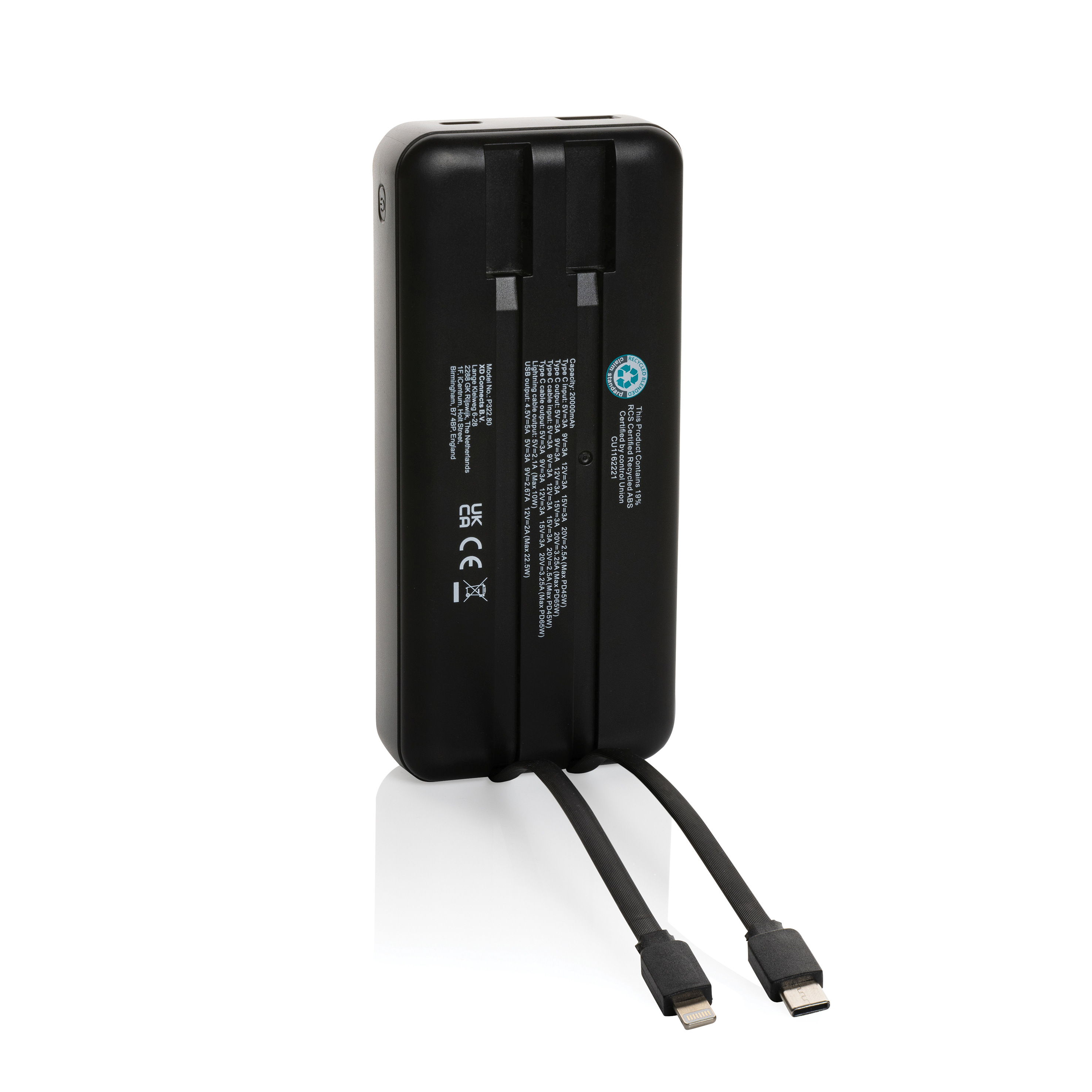 Gridley rPlastic 20000 65W Laptop Powerbank 12