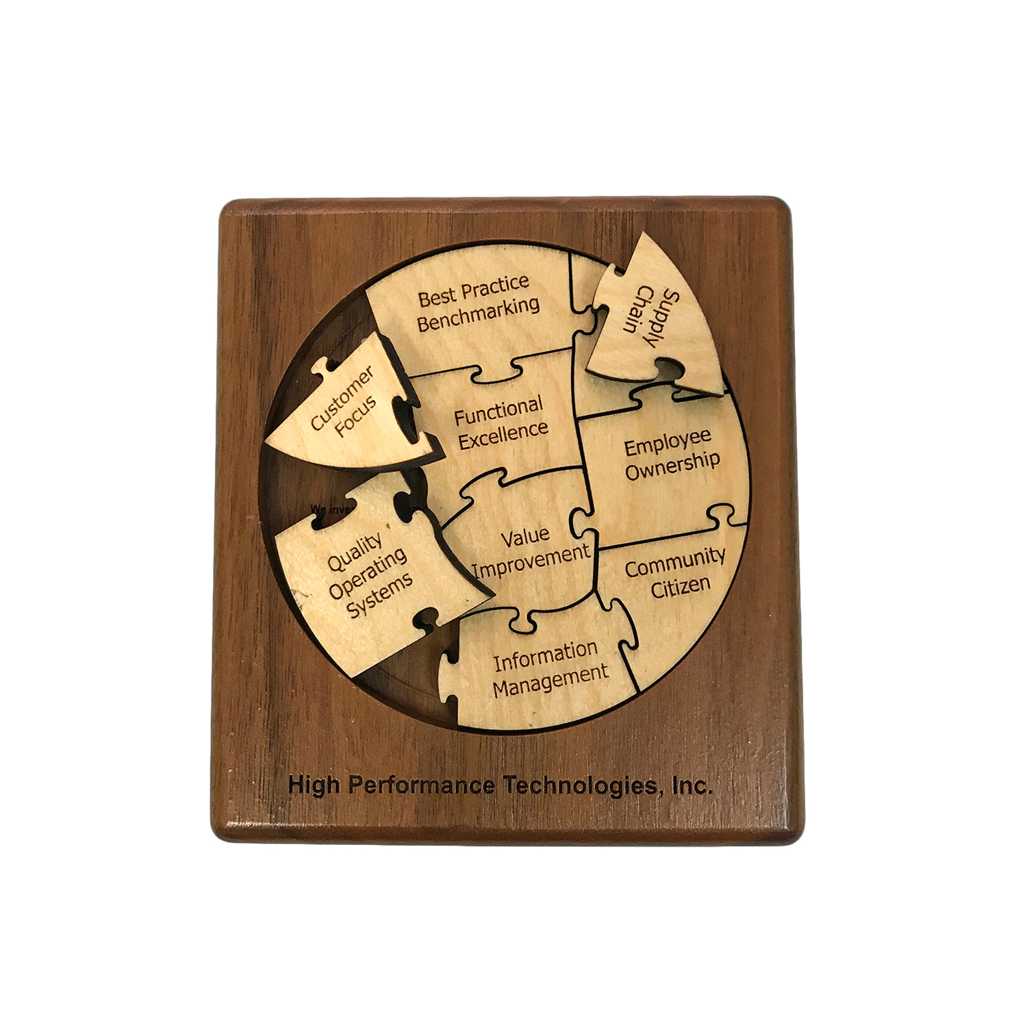 Wood Jigsaw Puzzle - 10 piece round 3