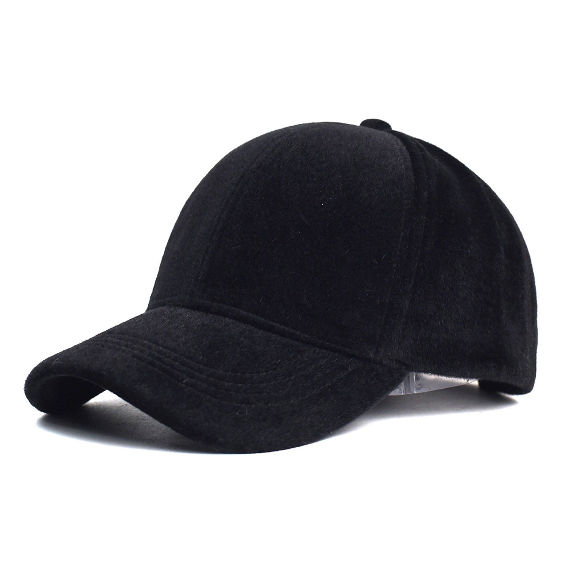 Wool Blend Structured Baseball Cap 2