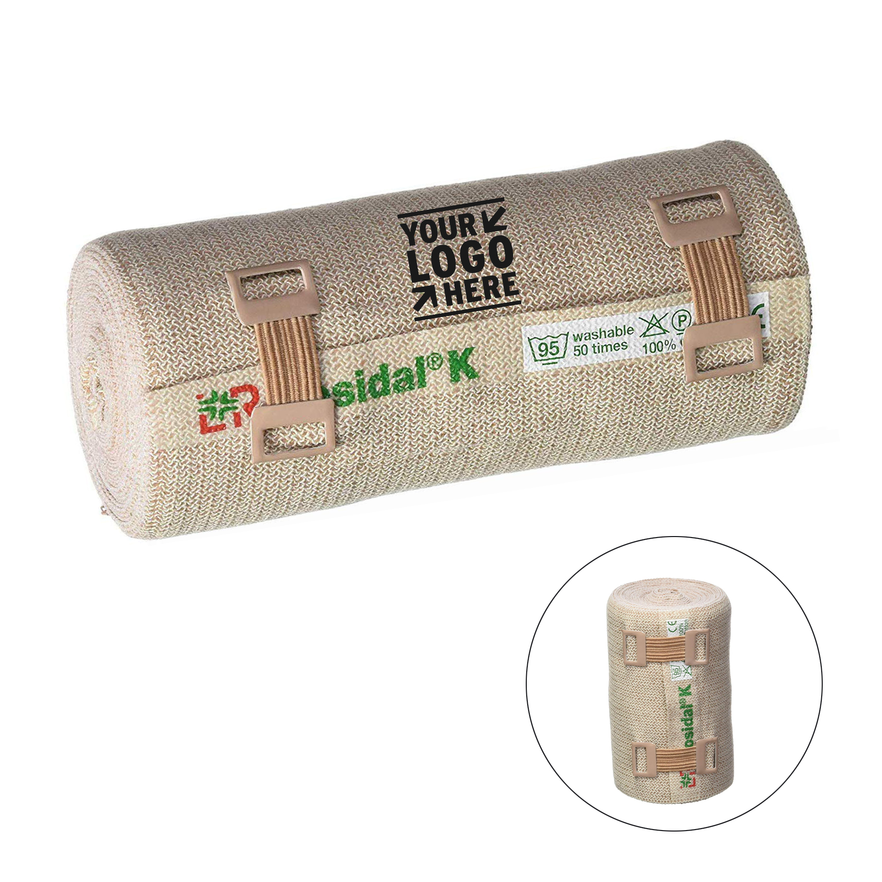 Edema Venous Insufficiency 1 Roll 3.14" x 5.5 Yards Rosidal K Short Stretch Compression Bandage 2