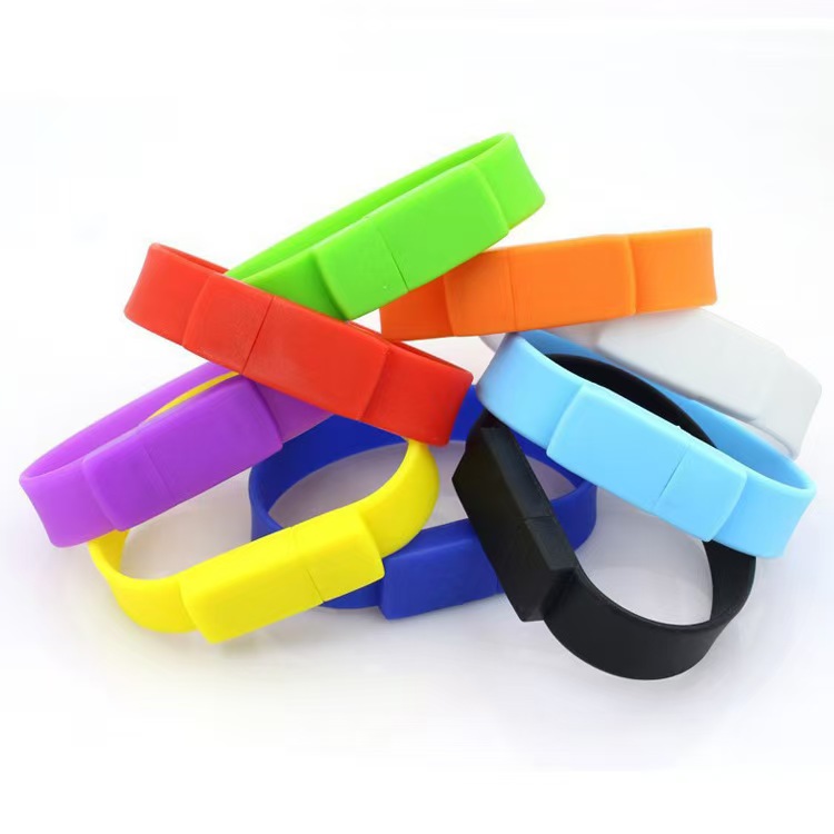 Wristband USB Flash Drives w/ Custom Logo 4GB 3