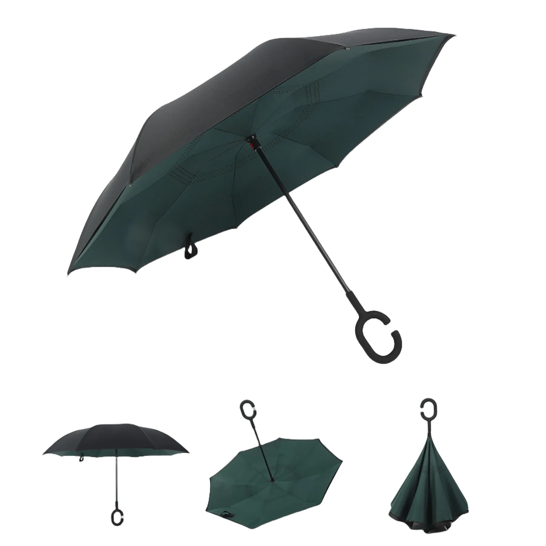 Double Layer Inversion Umbrella With C-Handle 7