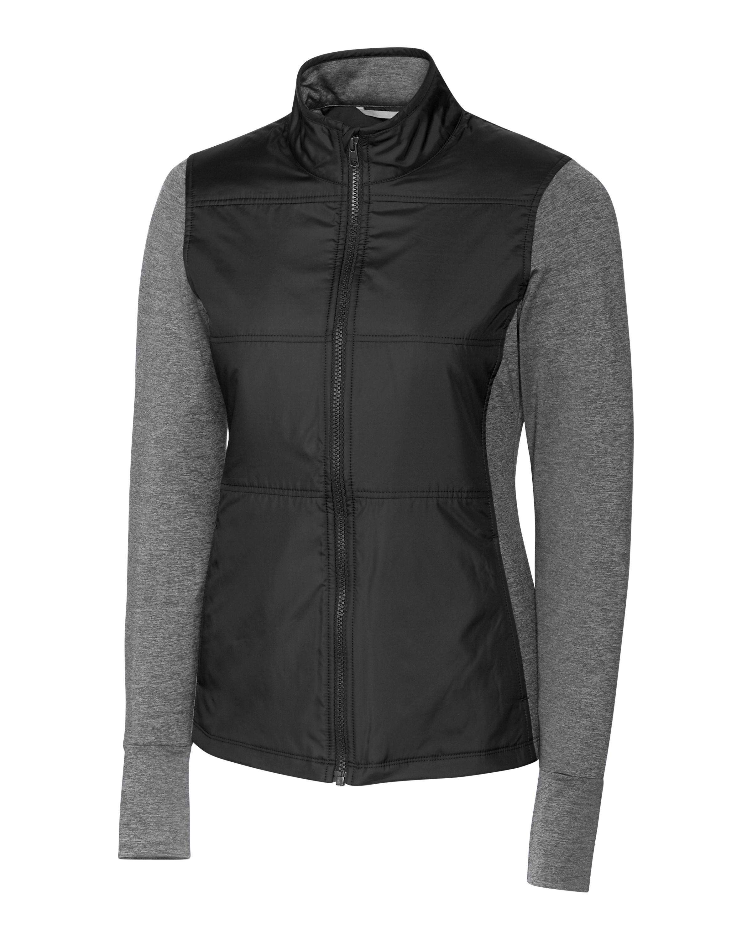 Stealth Hybrid Quilted Womens Full Zip Windbreaker Jacket
