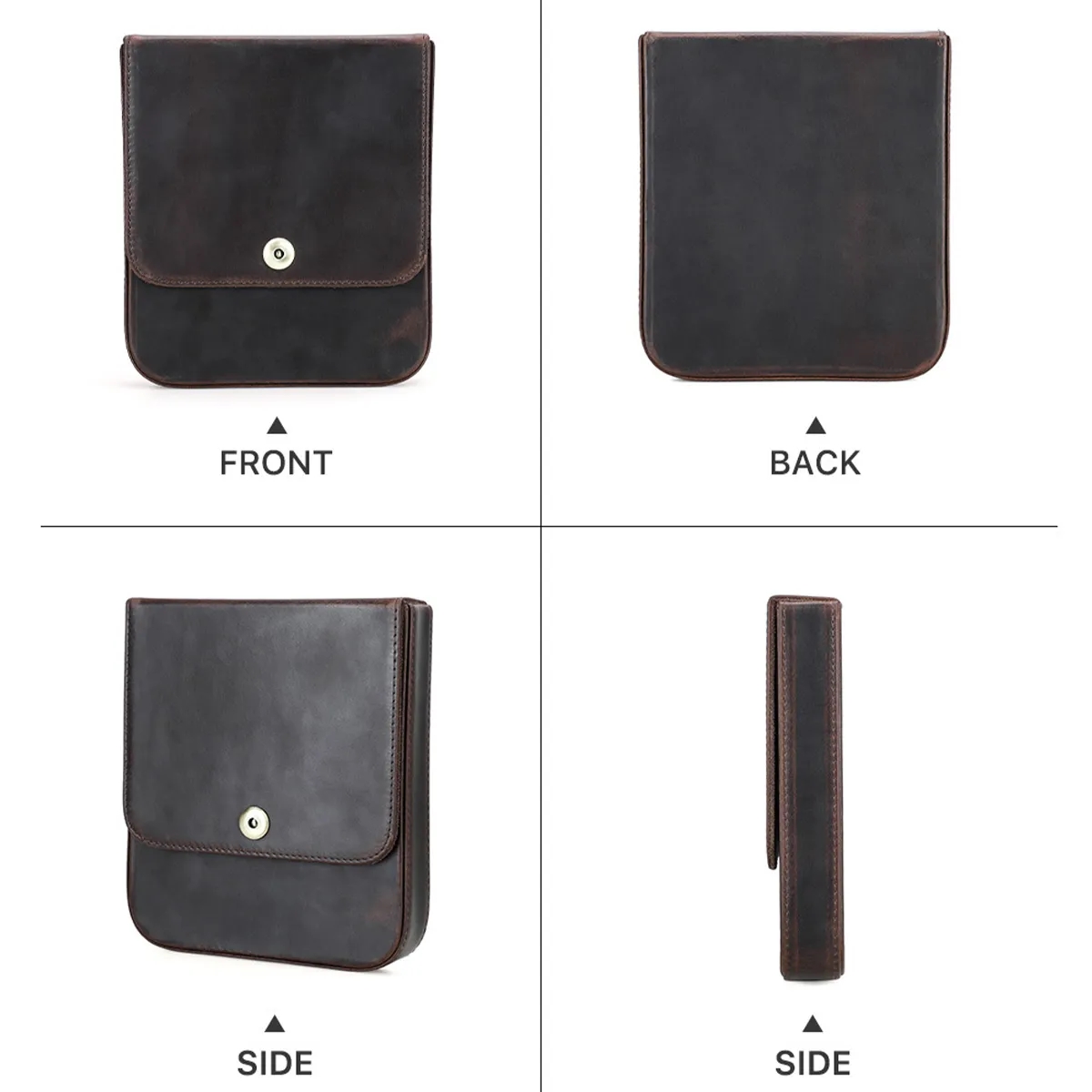 Box Pen Storage Small Case Delicate Organizer Leather 6