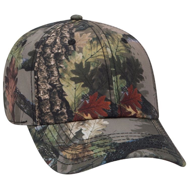 OTTO CAP® Camouflage 6 Panel Low Profile Baseball Cap 6