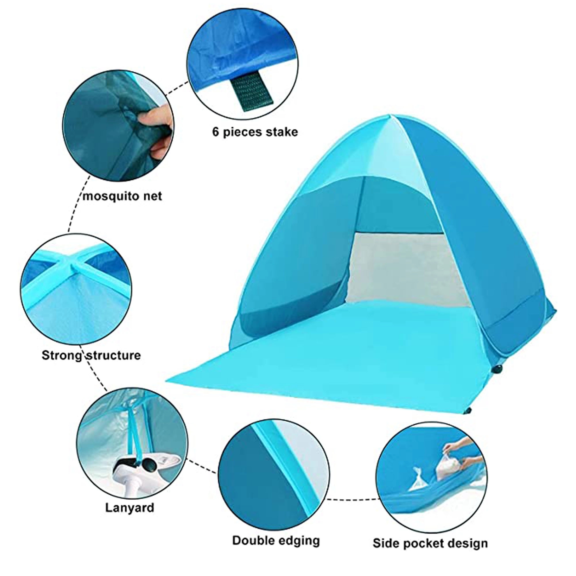 Lightweight Automatic Sun Shade Tent 2