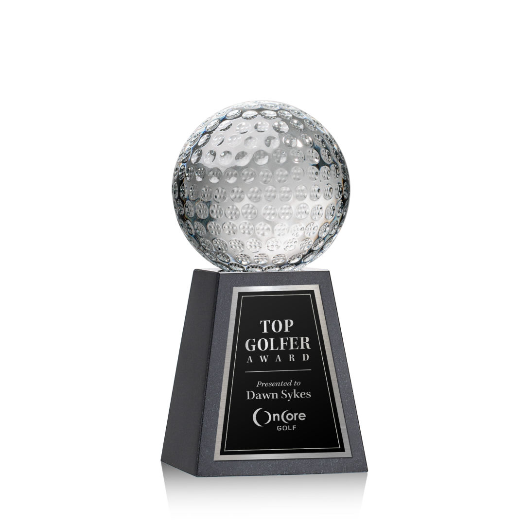 Golf Ball Award on Tall Marble Base 8