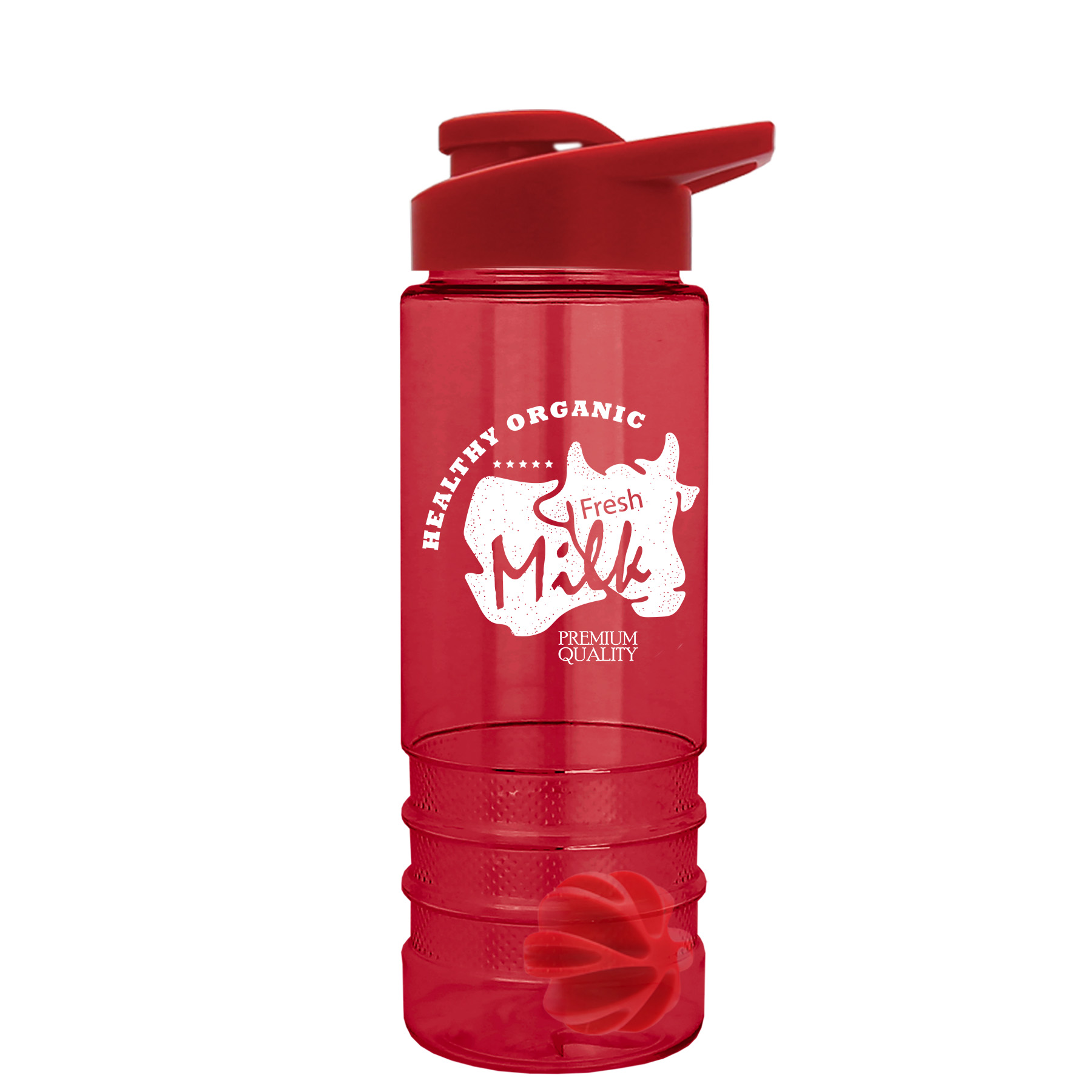 24 oz. Salute Shaker Bottle with Drink-Thru 2