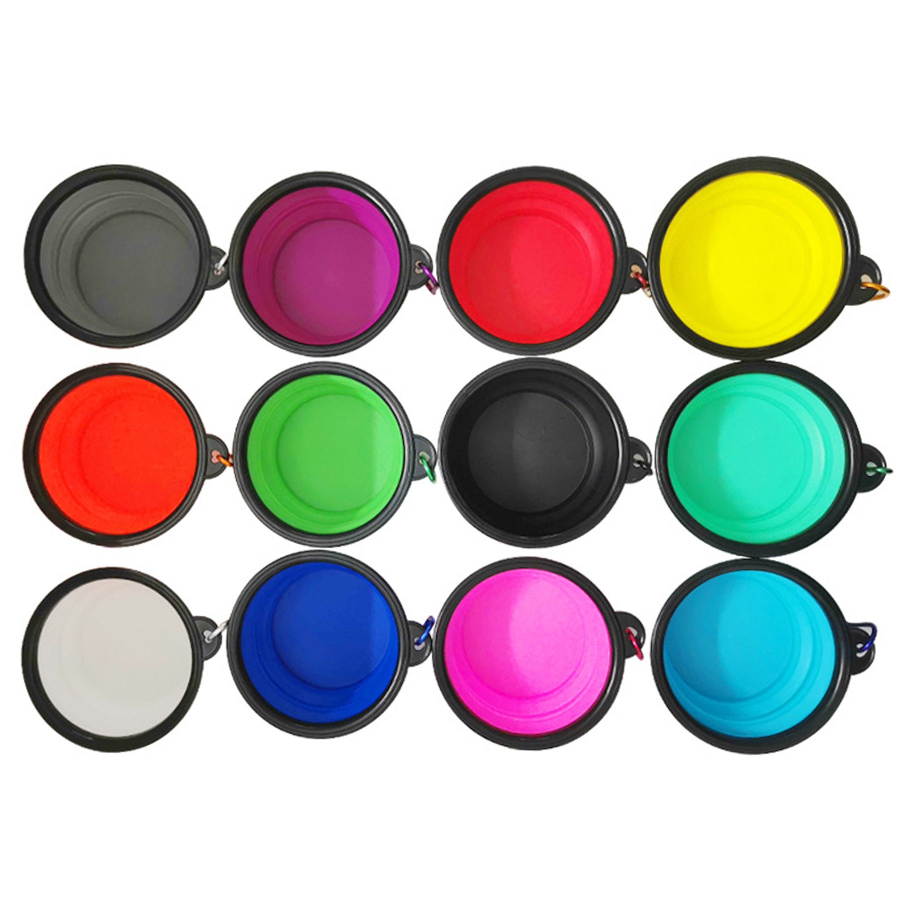 Collapsible Tpe Dog Bowl With Carabiner 6