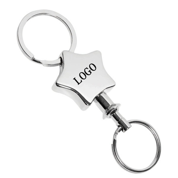 Star-Shaped Pull Apart Valet Key Tags 2