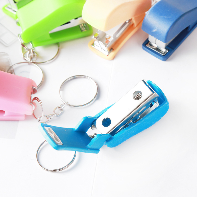 Mini Stapler for Office School with Keychain 2