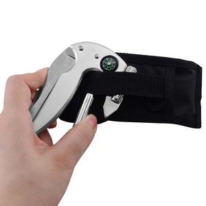 Carabiner Serrated Knife With Builtin Compass 15