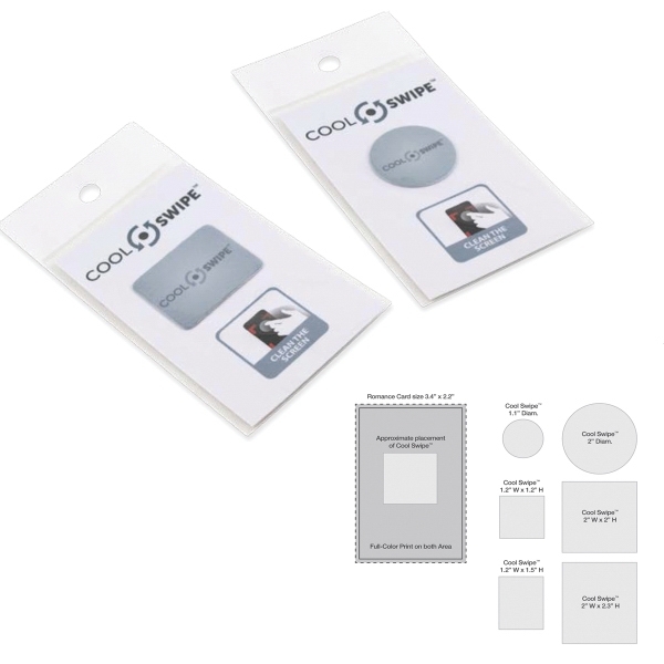 Cool Swipe™ 2" Diameter Circle Sticky Cleaner for Mobile Deices"