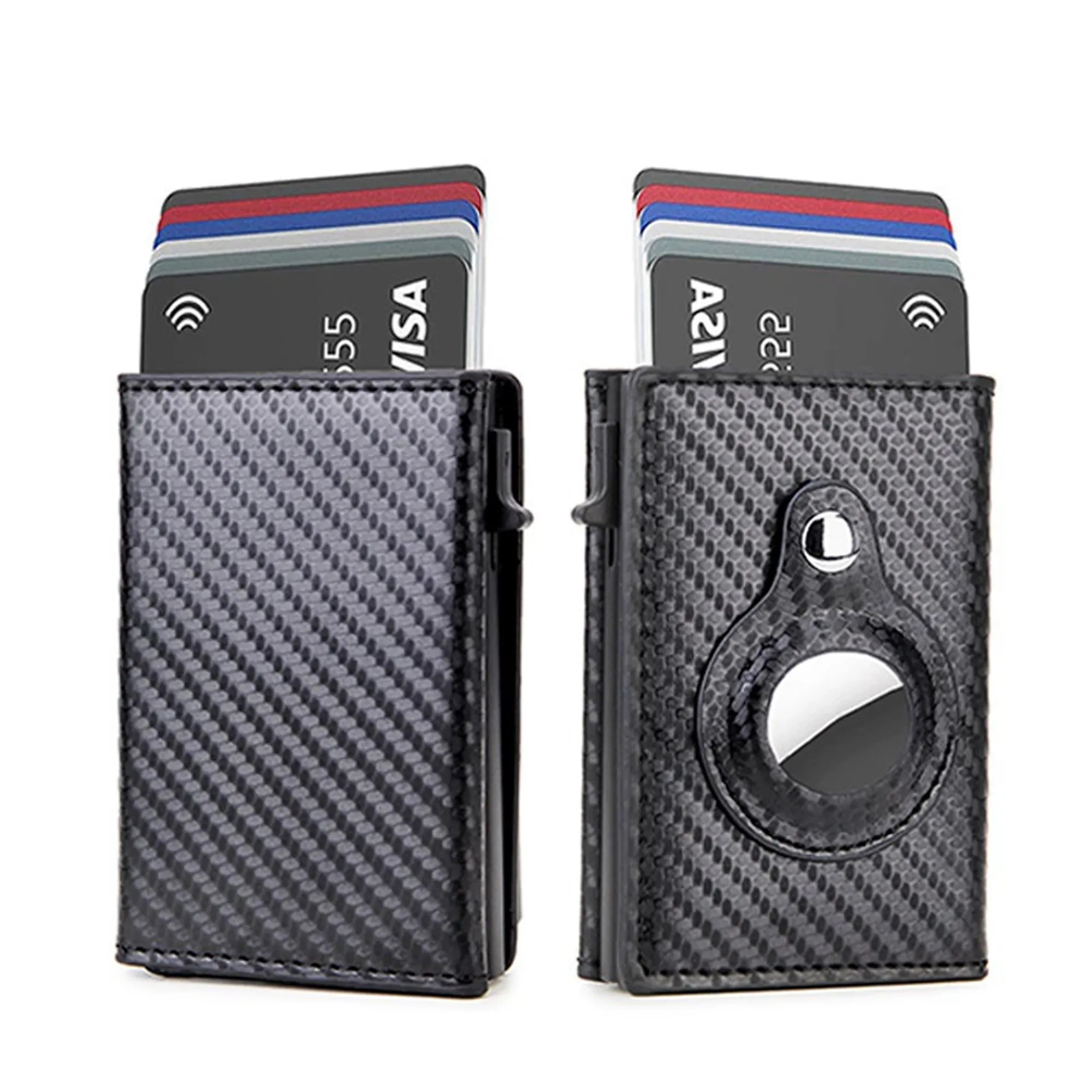 Pop Up RFID Blocking Slim Man Wallet Metal Card Holder 5