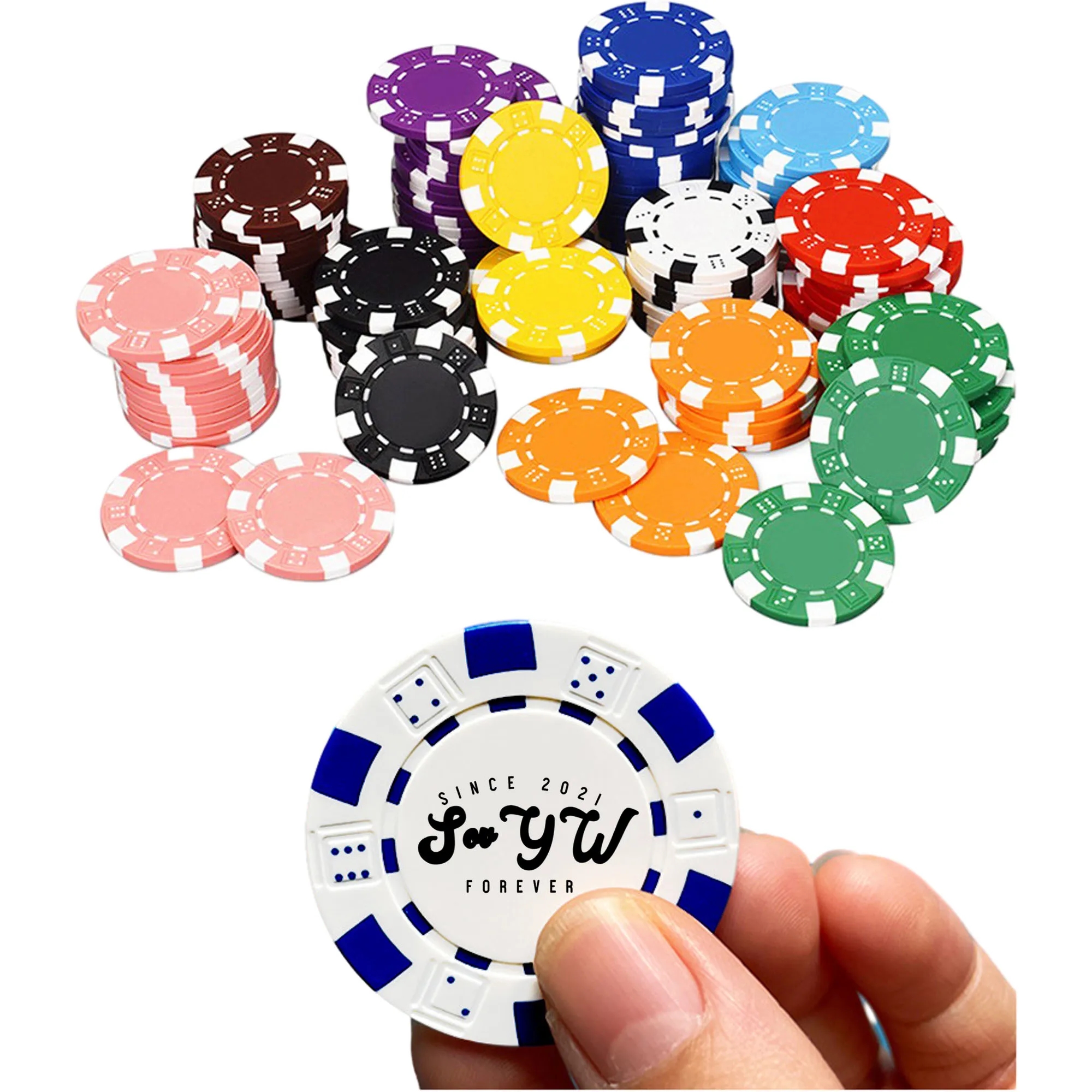20 G Professional Clay Poker Chips 1