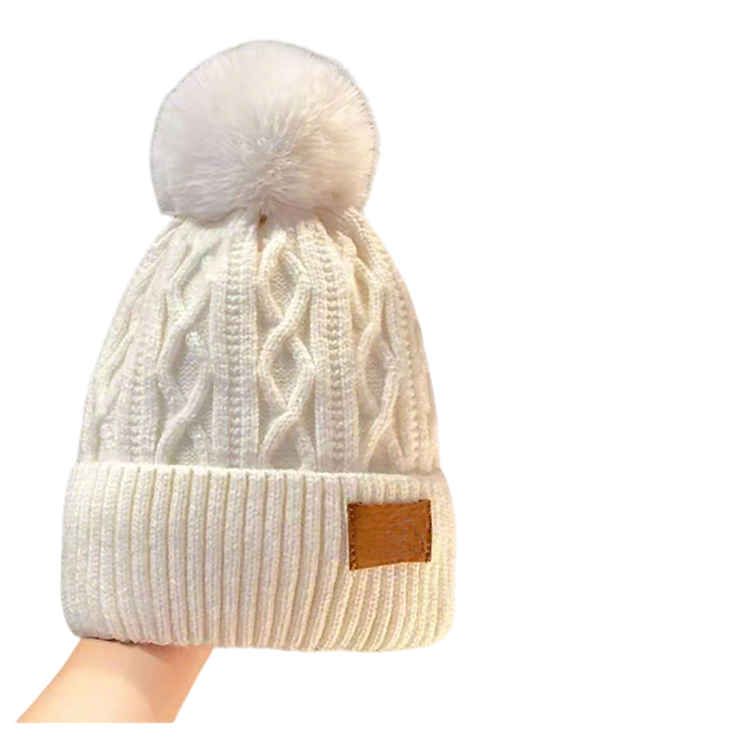 Women Winter Pompom Beanie Hat 5