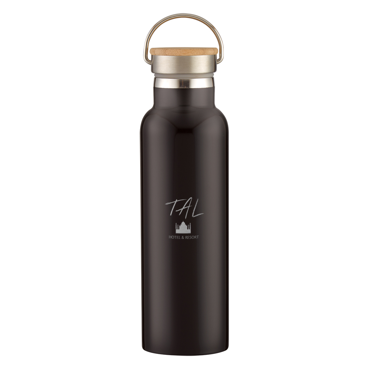 21 Oz. Tipton Recycled Stainless Steel Bottle With Bamboo Lid, custom water bottle with logo imprint 29