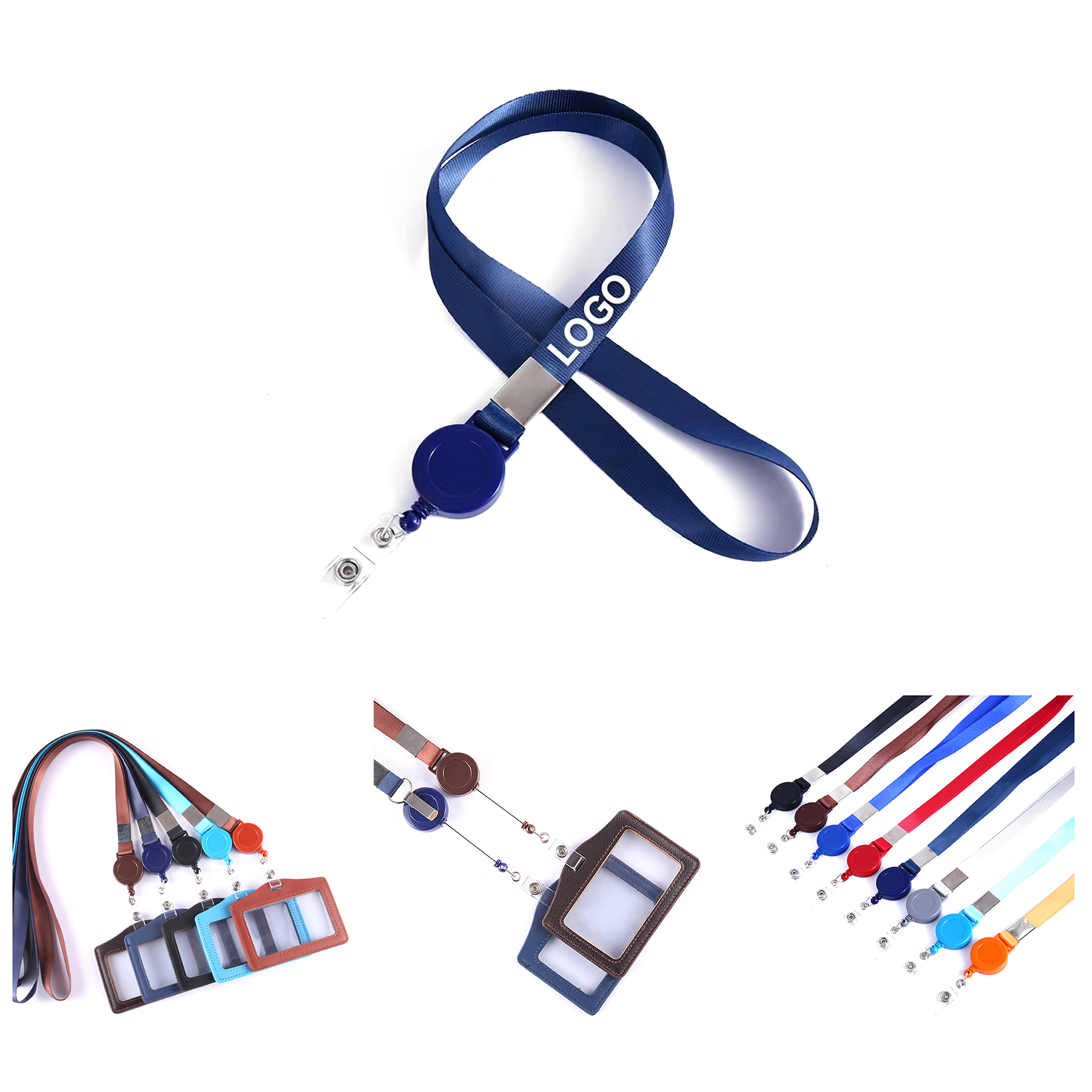 PU Leather Transparent Badge Holder 1