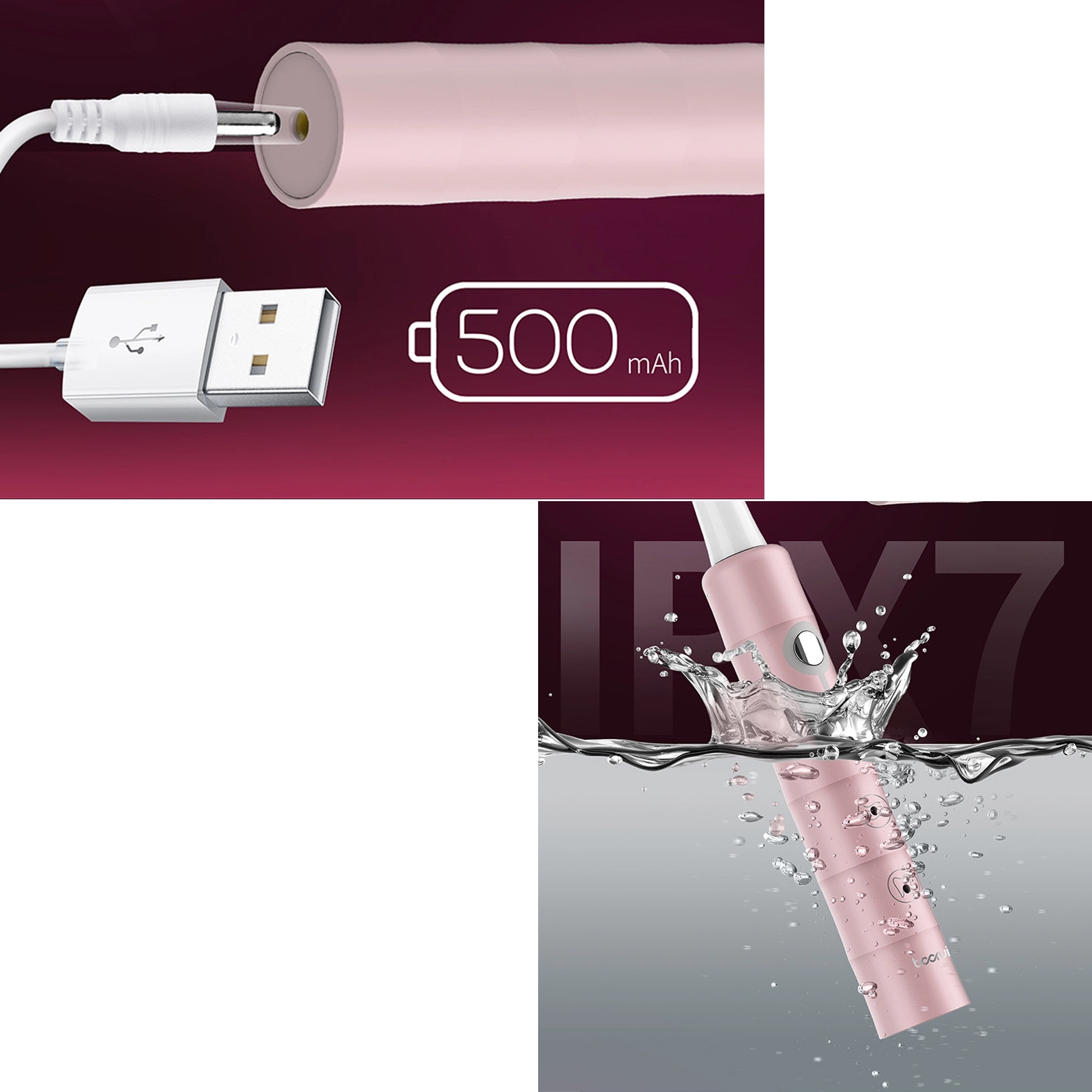 Electric Toothbrush with Sonic Tooth brush Head, Deep Clean 2