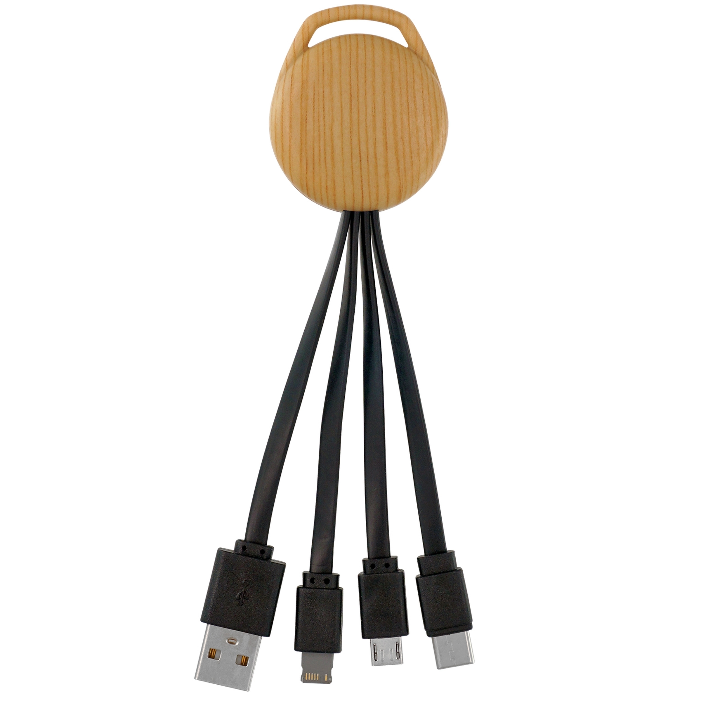 BAMBOO PATTERN VIVID 3-IN-1 CHARGING CABLE 4