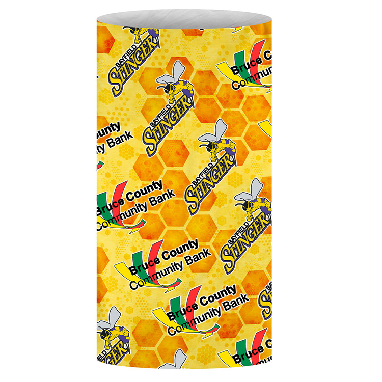 "THE FULL COLOR FANDANA™" Full Color Sublimation" Multi-Functional Gaiter & Headwear – 9-3/4" W x 17 6