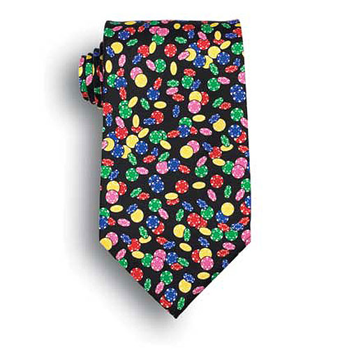 Casino Chips Jackpot Novelty Tie 2