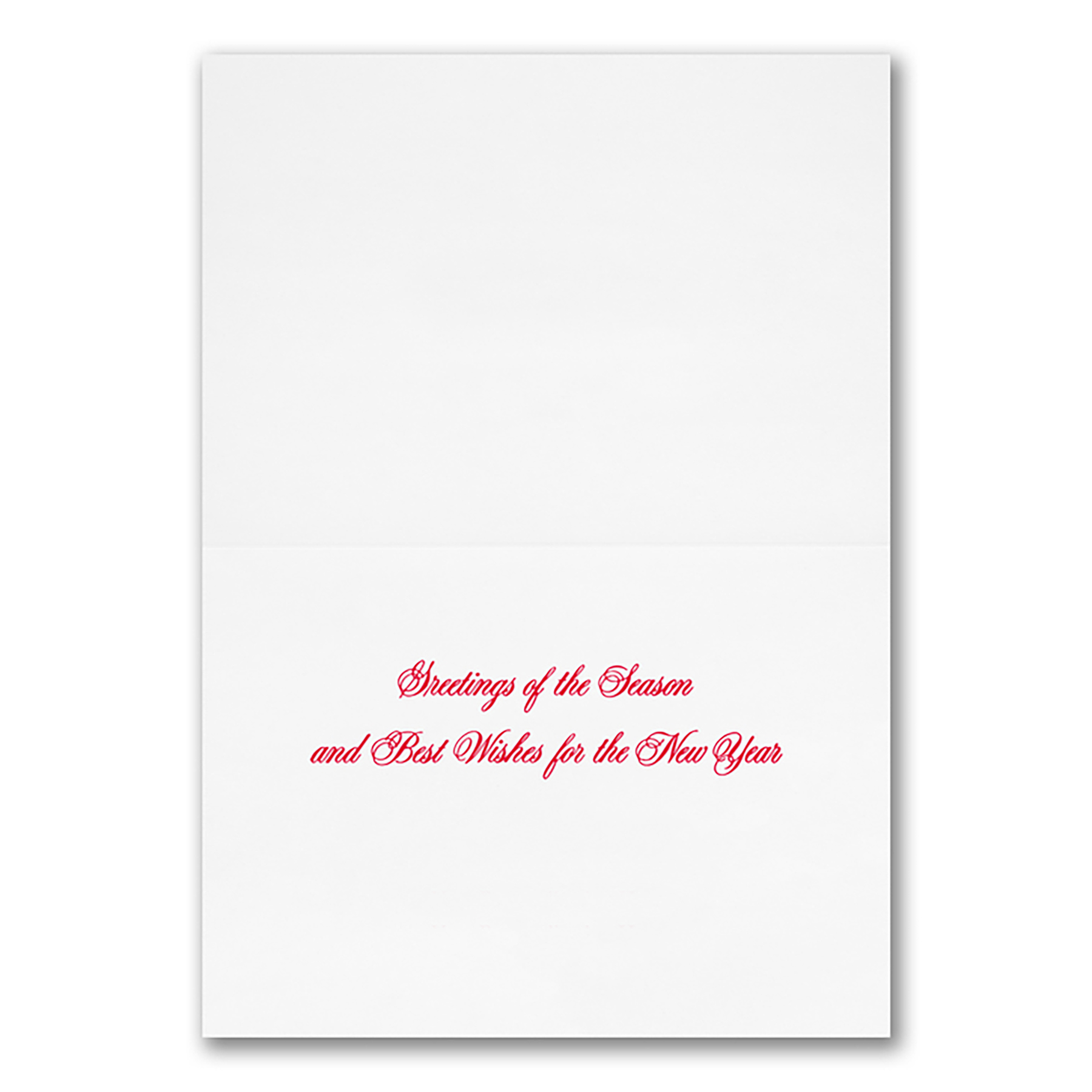 Pop of Red Economy Holiday Card 4