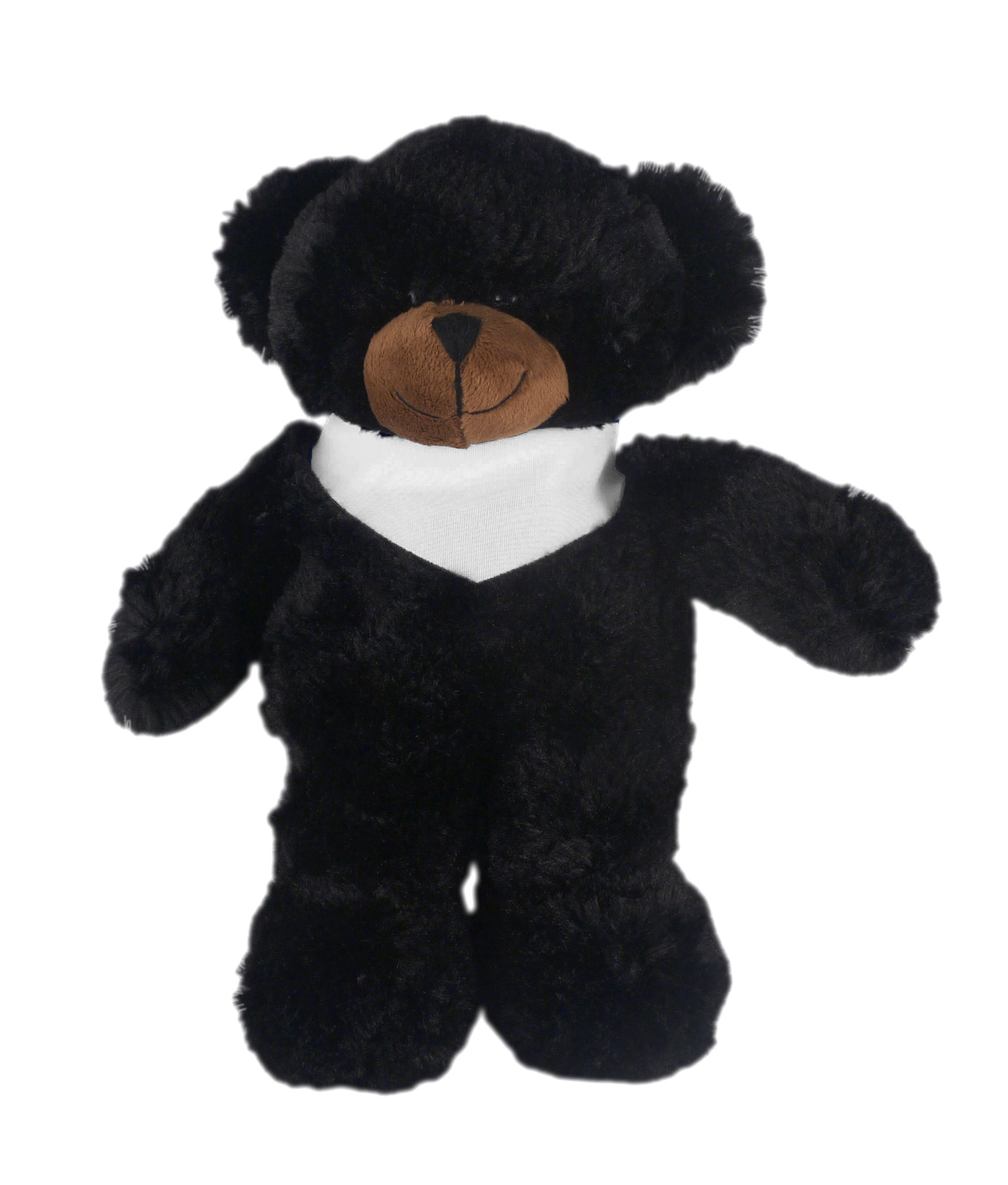 Soft Plush Stuffed Black Bear with Bandana 5