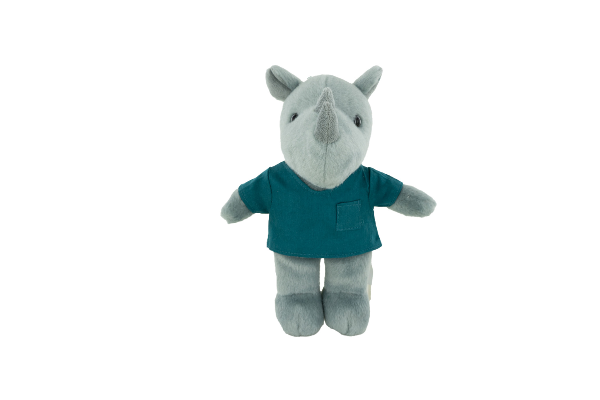 Plush Rhino with Scrub Shirt
