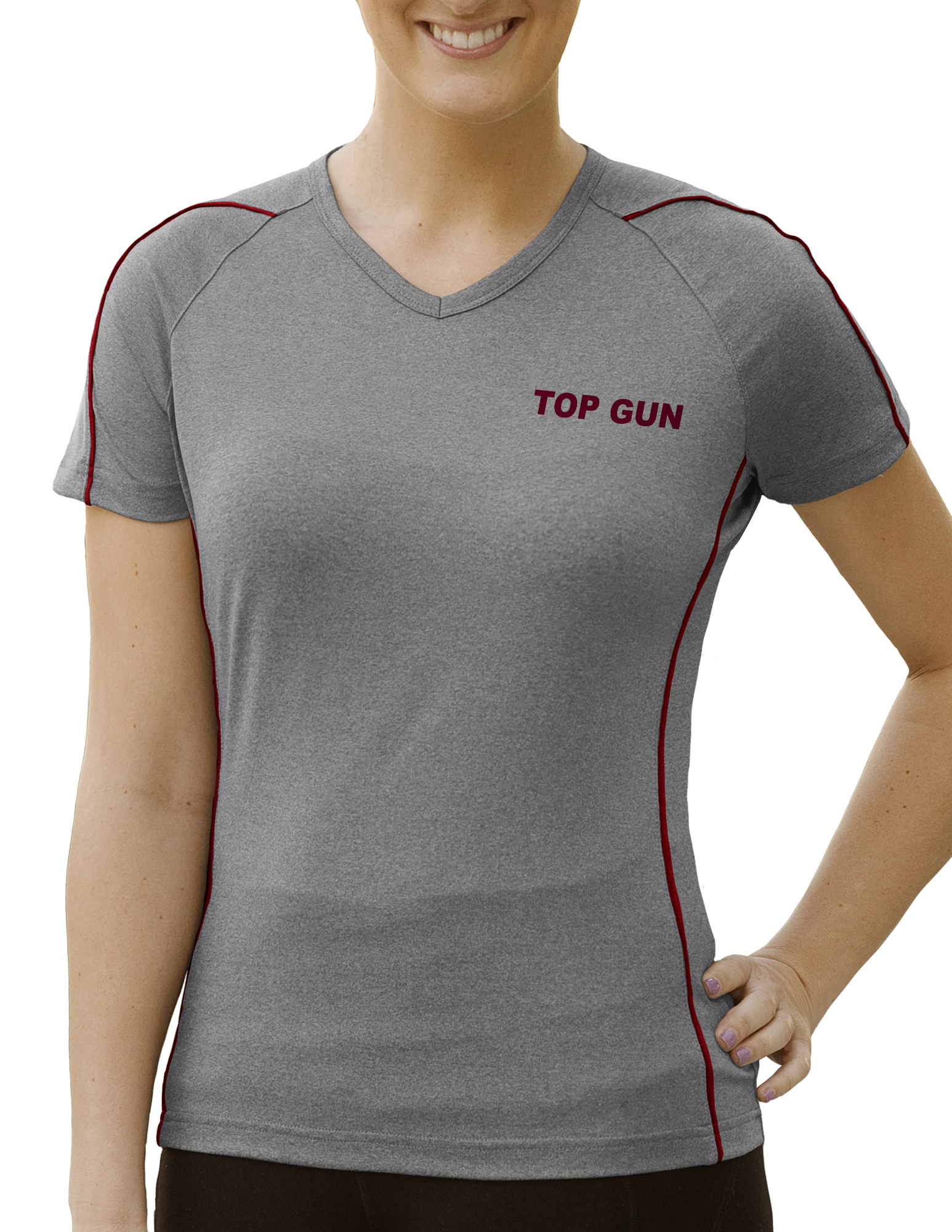 Ladies' Top-Gun Heather Tee Shirt 8