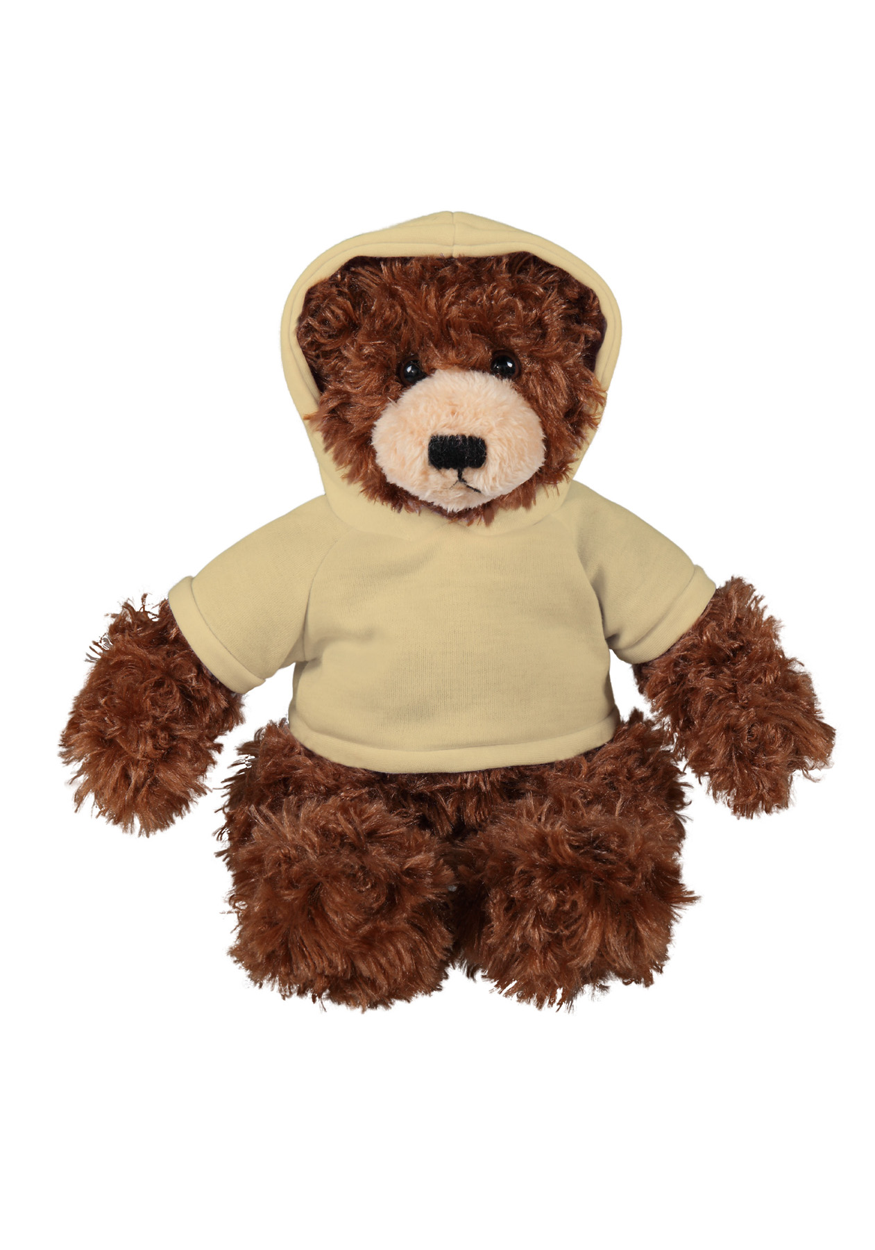 soft plush  Chocolate Brandon Bear with hoodie 2