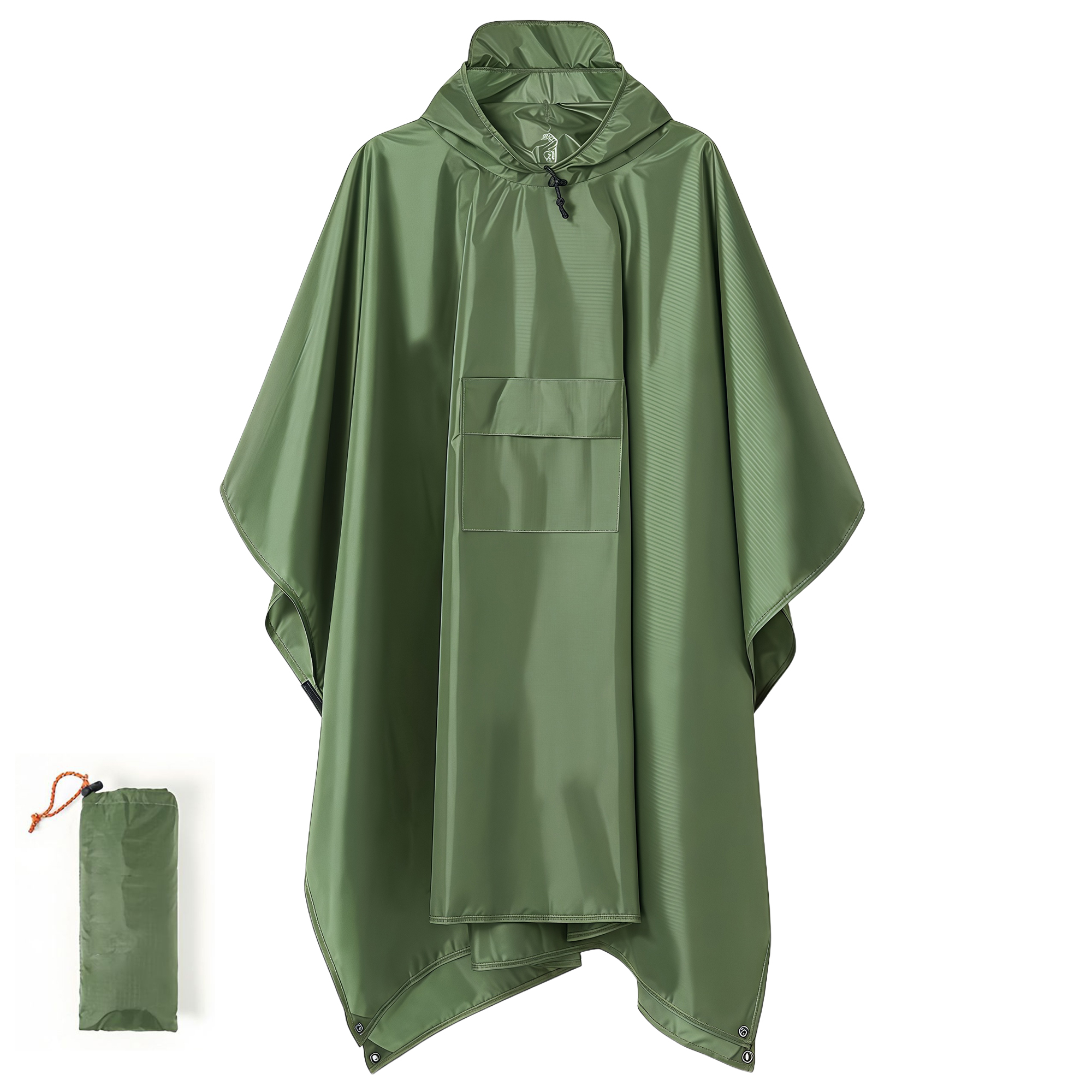3-in-1 Poncho Raincoat for Outdoor Cycling Hiking 2