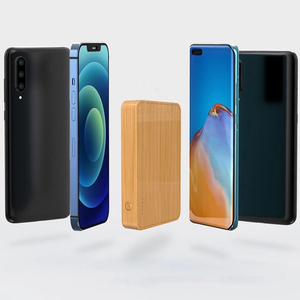 Bamboo 5000mAh Dual Port Power Bank with Wireless Charger 3